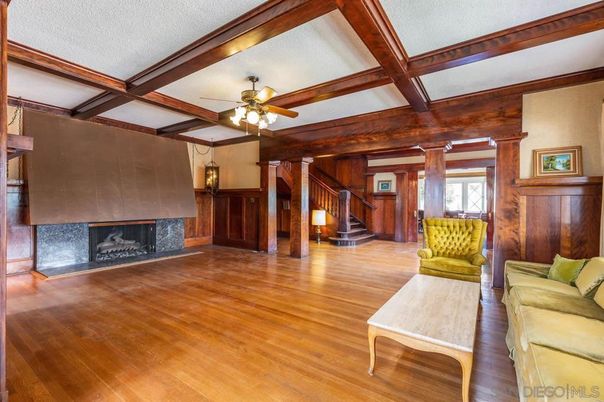 Fireplace, Interior, Wooden Beams, Wood Texture Flooring, Wooden Walls