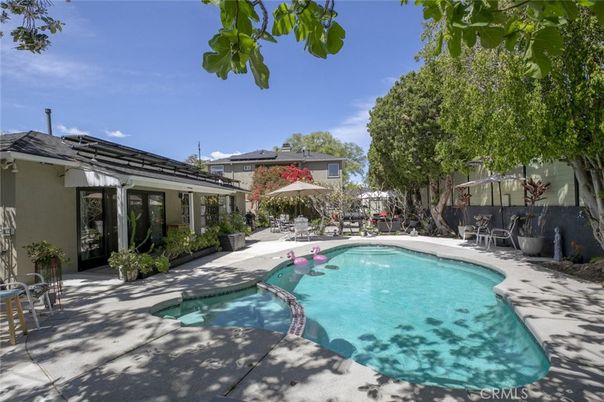 Exterior, Pool, Solar Panels