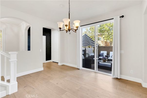 Chandelier, Interior, Wood Texture Flooring