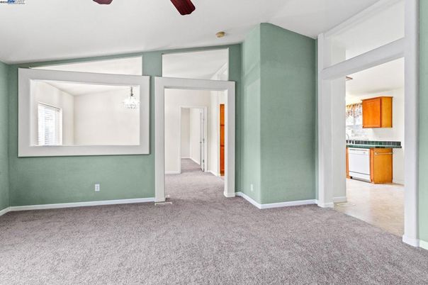 Chandelier, Empty room, Interior