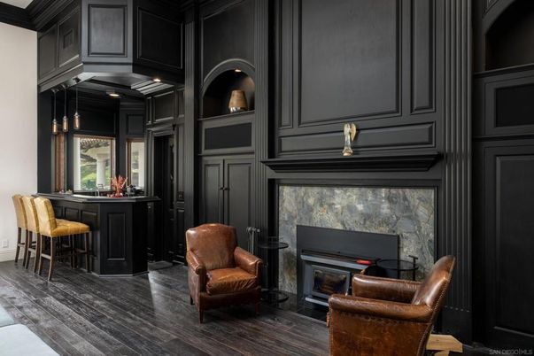 Fireplace, Interior, Wood Texture Flooring