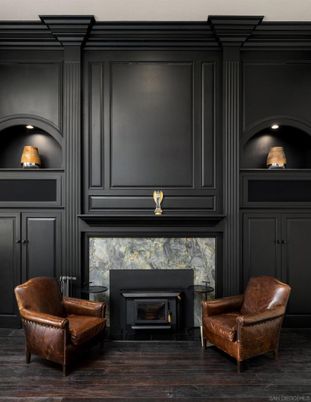 Fireplace, Interior, Wood Texture Flooring