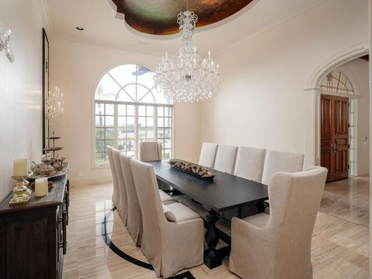 Chandelier, Dining room, Interior