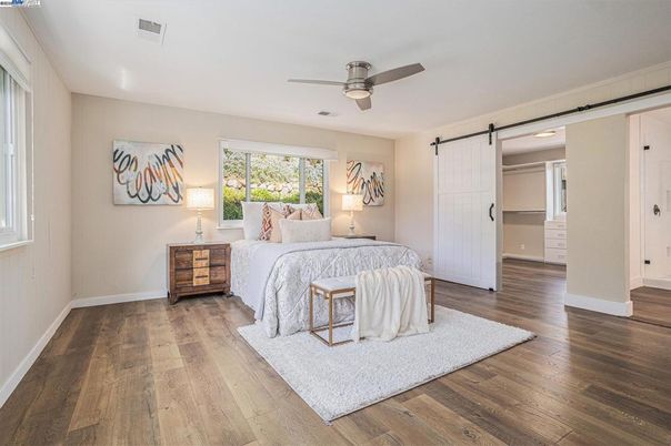 Bedroom, Interior, Wood Texture Flooring
