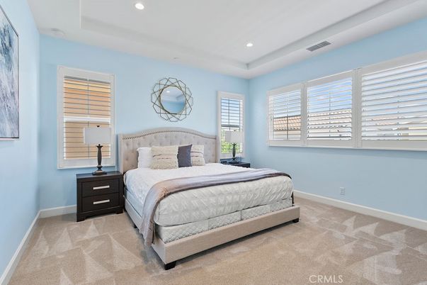 Bedroom, Interior, Recessed Lighting