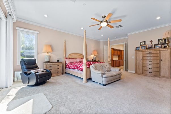 Bedroom, Interior, Recessed Lighting