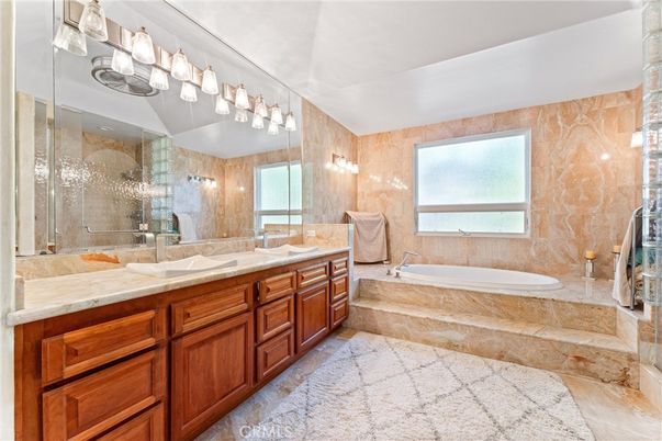 Bathroom, Dual Sink Vanities, Glass Shower, Interior