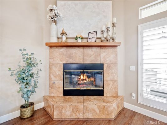Fireplace, Interior, Wood Texture Flooring