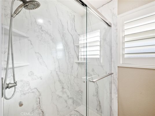 Bathroom, Glass Shower, Interior, Marble Walls