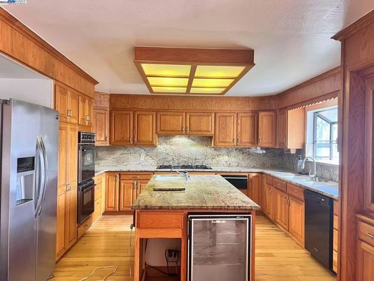 Interior, Kitchen, Wood Texture Flooring