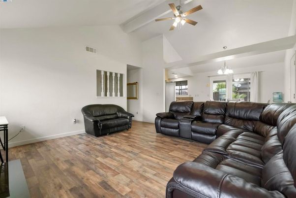 Interior, Living room, Pendant Lights, Wood Texture Flooring