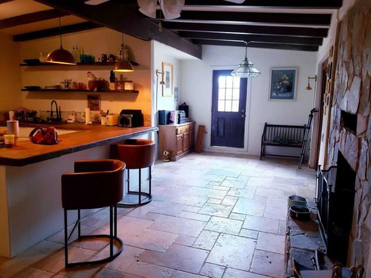 Interior, Pendant Lights, Wooden Beams