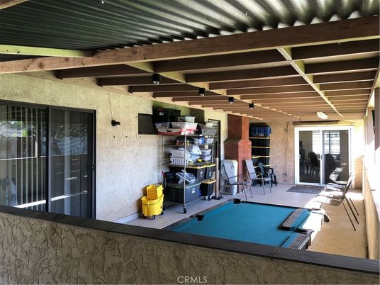Billiard Table, Game Room, Interior, Wooden Beams