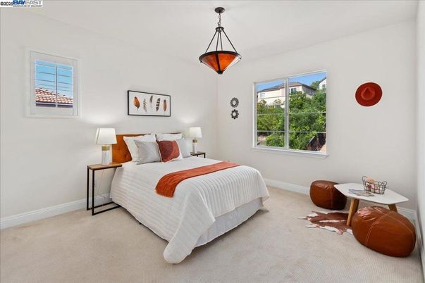 Bedroom, Interior, Pendant Lights