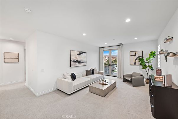 Interior, Living room, Recessed Lighting