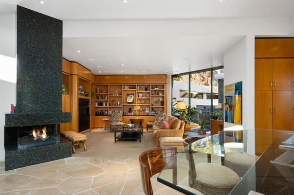 Fireplace, Interior, Living room, Recessed Lighting