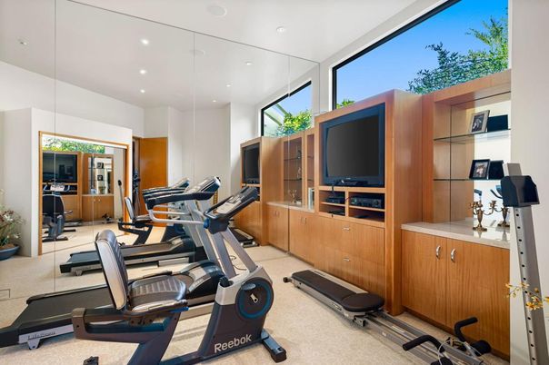 Fitness Equipment, Gym, Interior, Recessed Lighting