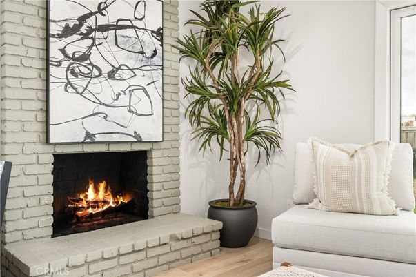 Fireplace, Interior, Wood Texture Flooring
