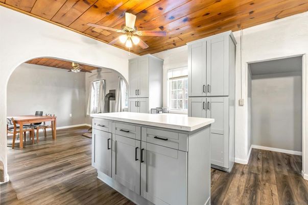 Dining room, Interior, Kitchen, Wooden Ceilings, Wood Texture Flooring