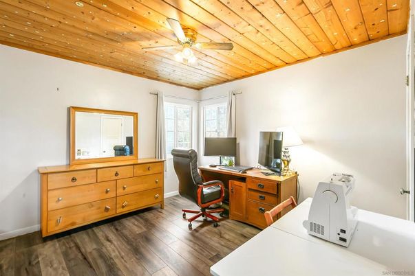 Home Office, Interior, Wooden Ceilings, Wood Texture Flooring