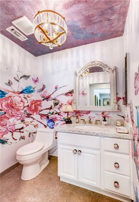 Bathroom, Chandelier, Interior
