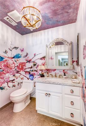 Bathroom, Chandelier, Interior