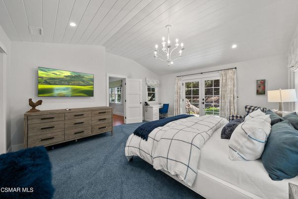 Bedroom, Interior, Pendant Lights, Recessed Lighting
