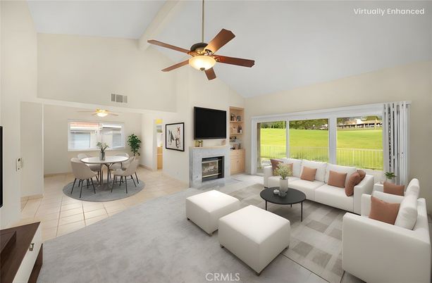 Dining room, Fireplace, Interior, Living room