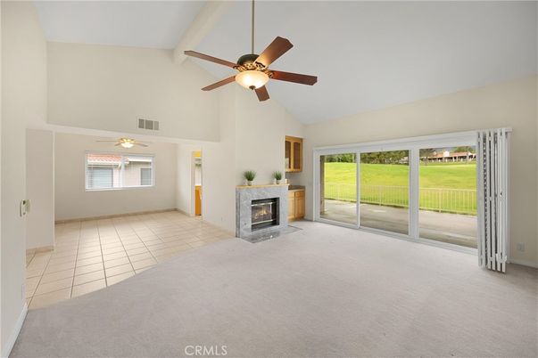 Empty room, Fireplace, Interior