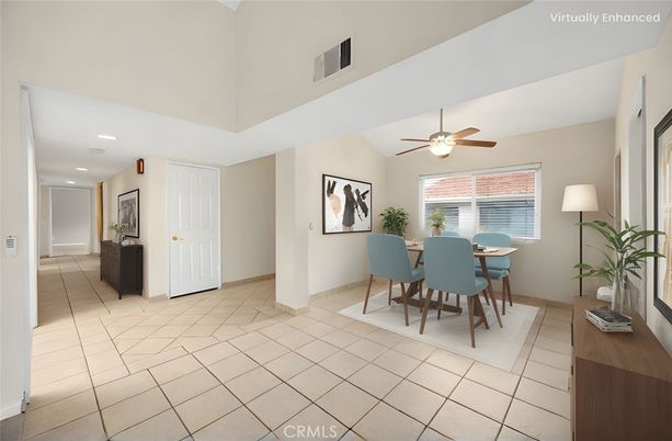 Dining room, Interior, Recessed Lighting
