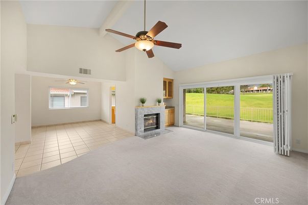 Empty room, Fireplace, Interior