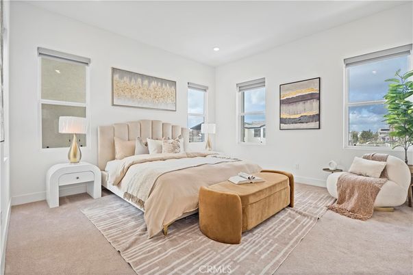 Bedroom, Interior, Recessed Lighting