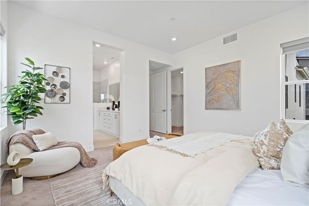 Bedroom, Interior, Recessed Lighting