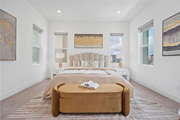 Bedroom, Interior, Recessed Lighting