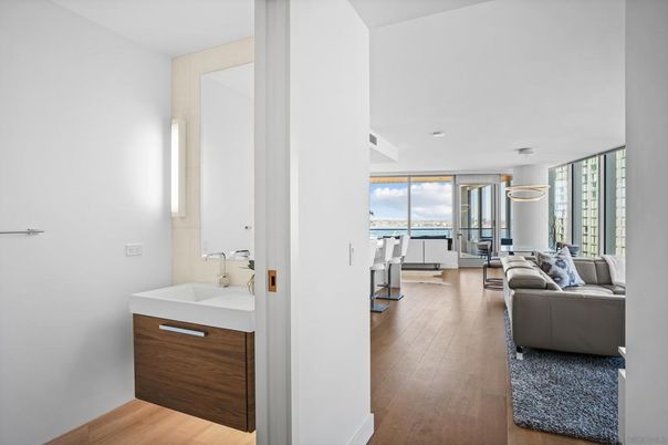 Bathroom, Interior, Living room, Pendant Lights, Water, Wood Texture Flooring