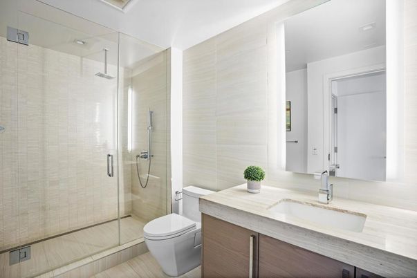 Bathroom, Glass Shower, Interior
