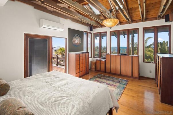 Bedroom, Interior, Water, Wooden Beams, Wooden Ceilings, Wood Texture Flooring