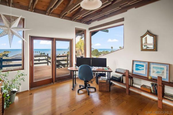 Home Office, Interior, Water, Wooden Beams, Wooden Ceilings, Wood Texture Flooring