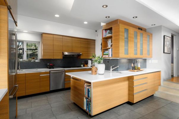 Interior, Kitchen, Recessed Lighting, Stainless Steel Appliances