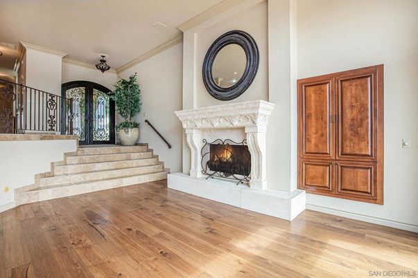 Fireplace, Interior, Wood Texture Flooring