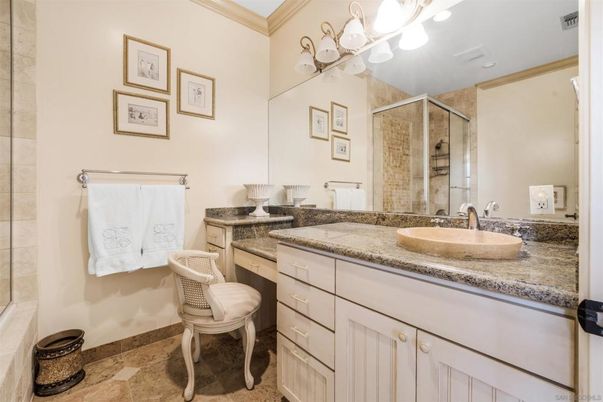 Bathroom, Dual Sink Vanities, Glass Shower, Interior