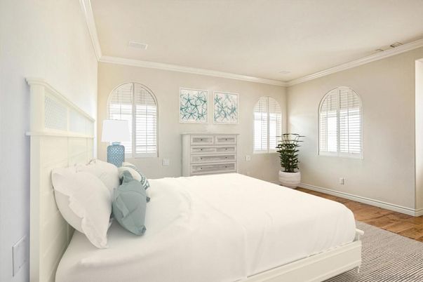 Bedroom, Interior, Wood Texture Flooring