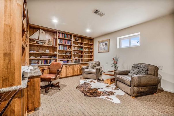 Home Office, Interior, Recessed Lighting