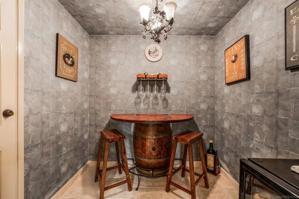 Chandelier, Interior, Stone Walls