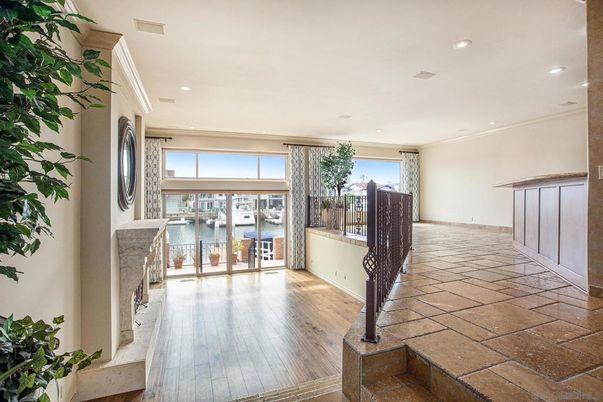 Fireplace, Interior, Recessed Lighting, Wood Texture Flooring