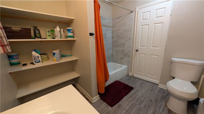Bathroom, Interior, Wood Texture Flooring