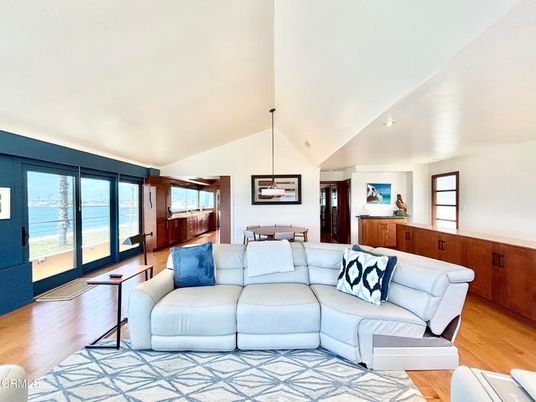 Dining room, Interior, Living room, Pendant Lights, Water, Wood Texture Flooring