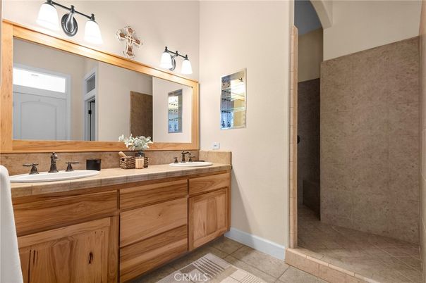 Bathroom, Dual Sink Vanities, Interior, Tile Countertops