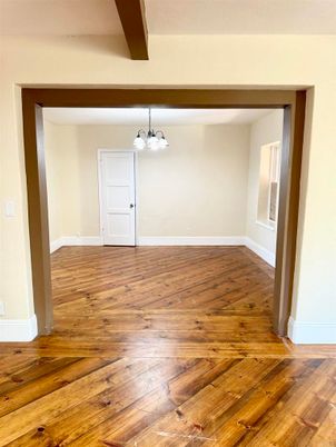 Empty room, Interior, Pendant Lights, Wood Texture Flooring