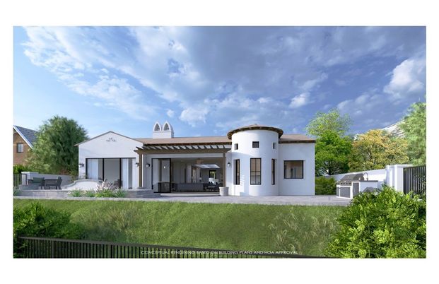Backyard, Exterior, Facade, Spanish Mediterranean